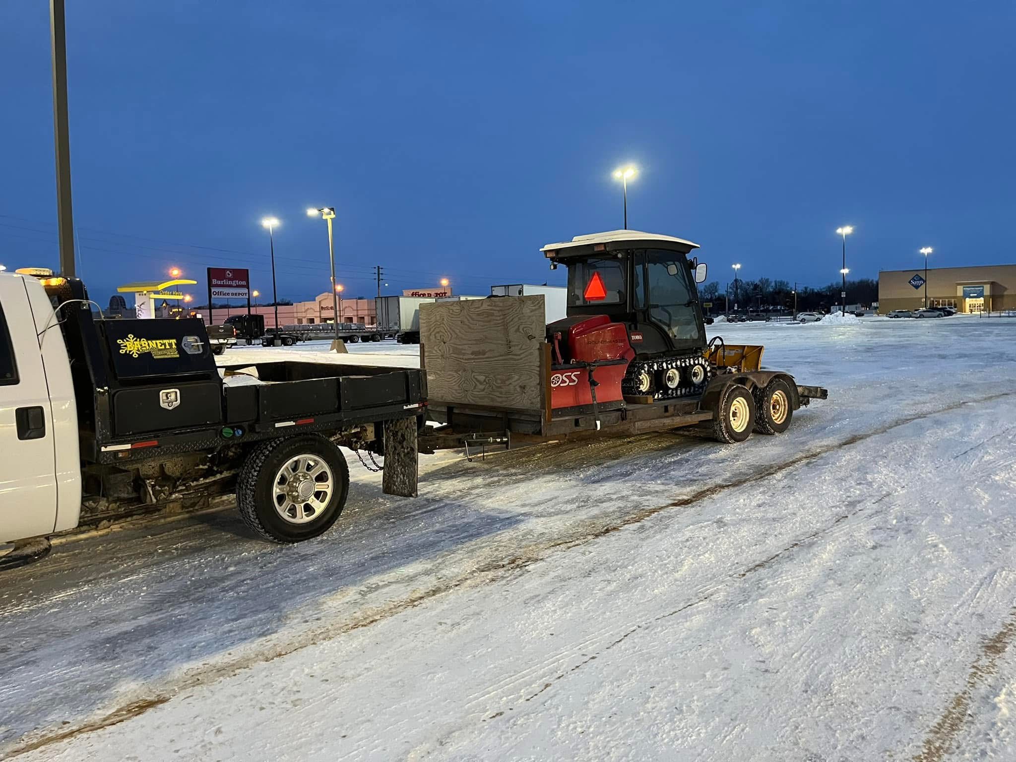 Barnett Construction snow removal